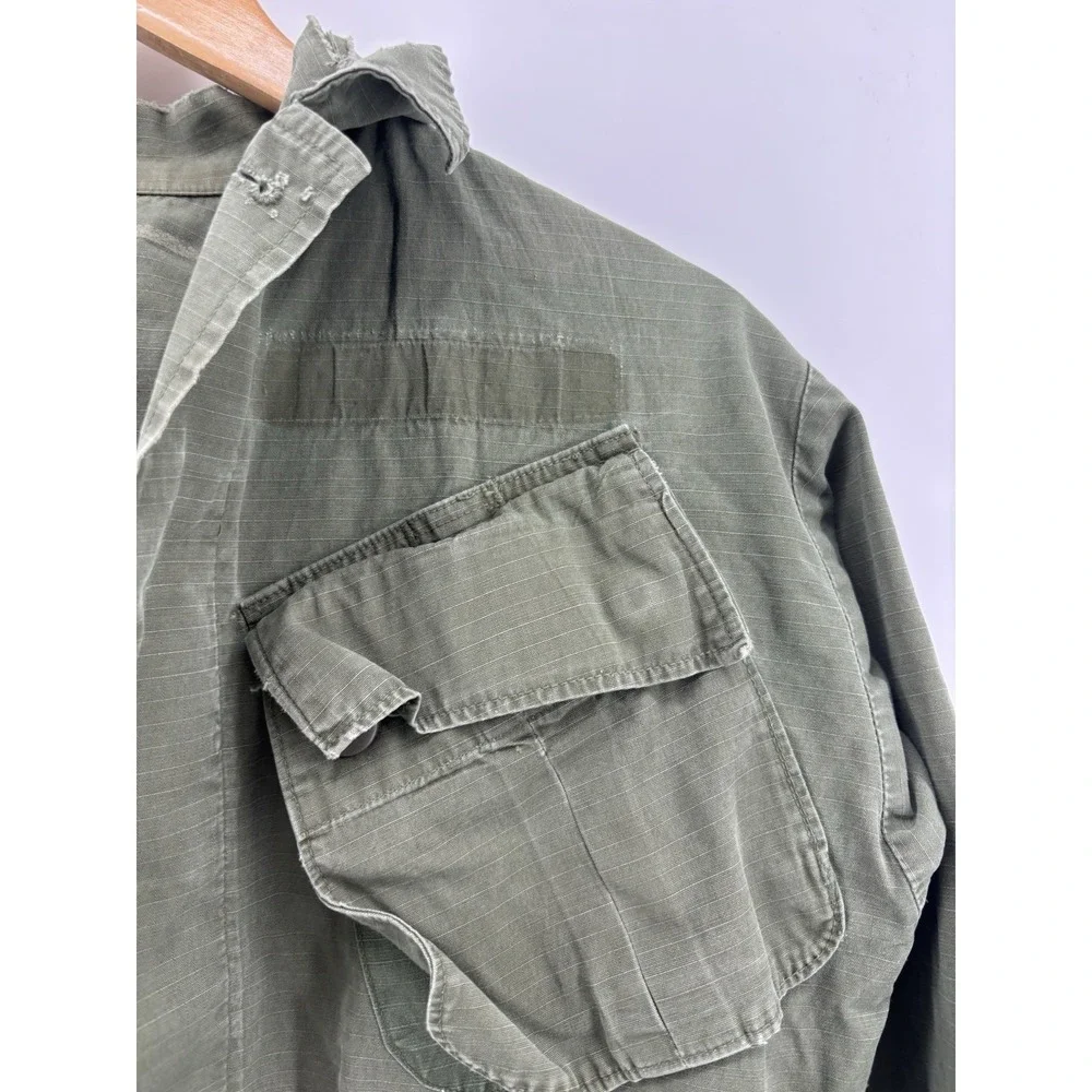 Vietnam Jacket‎ 107 Coat Man's Combat Ripstop Slant Tropical Wind Small RUGGED